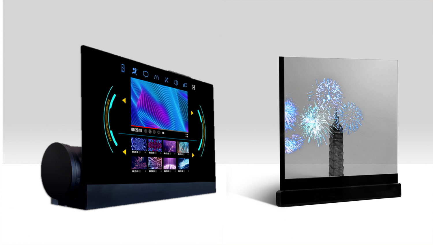 可捲式、折疊性、高透明